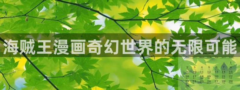 漫蛙2网页：海贼王漫画奇幻世界的无限可能